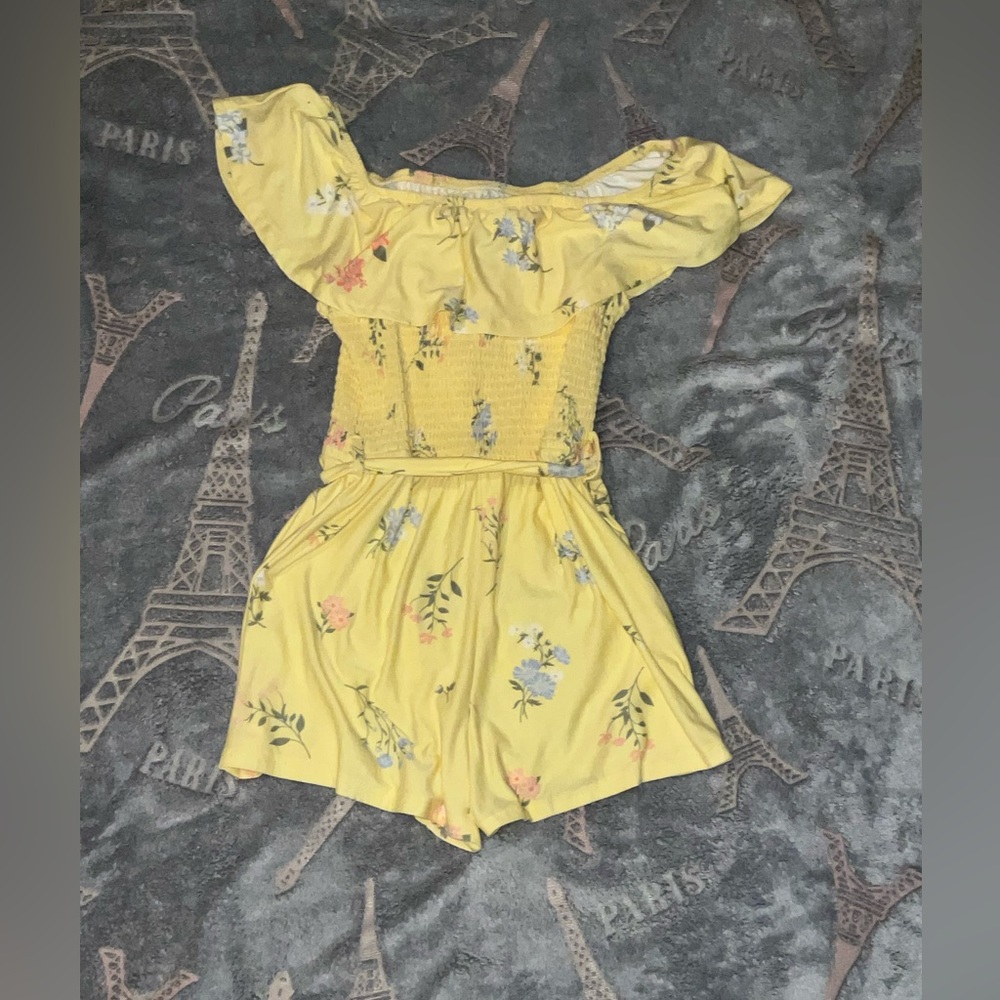 NWOT yellow romper